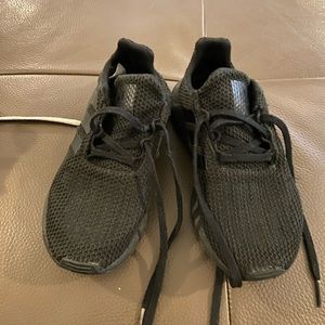 Children’s adidas size 1 sneakers black